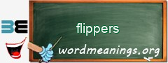 WordMeaning blackboard for flippers